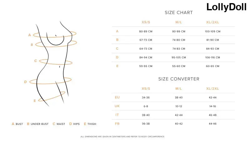 Tableau des tailles de l'Ensemble de lingerie 2 pièces ouvert blanc Alabastra, un set irrésistible pour séduire en toutes circonstances 