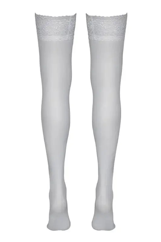 Bas autofixants blanc cotelli legwear pour mariage ou occasions spéciales disponible chez LollyDoll