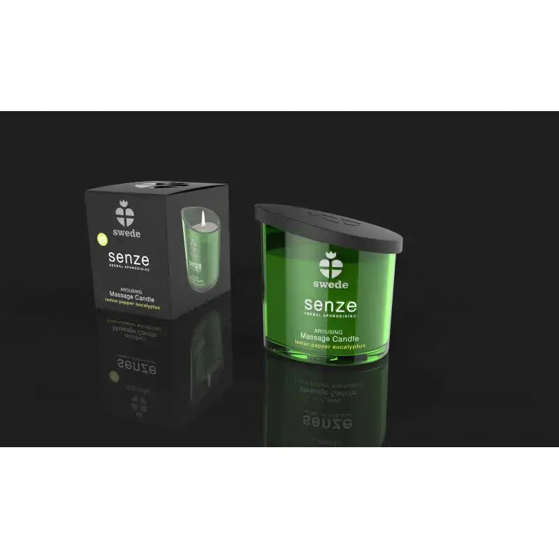 Une bougie de massage arousing lemon pepper eucalyptus 50 ml pour des soirées coquines comme on les aime disponible chez LollyDoll