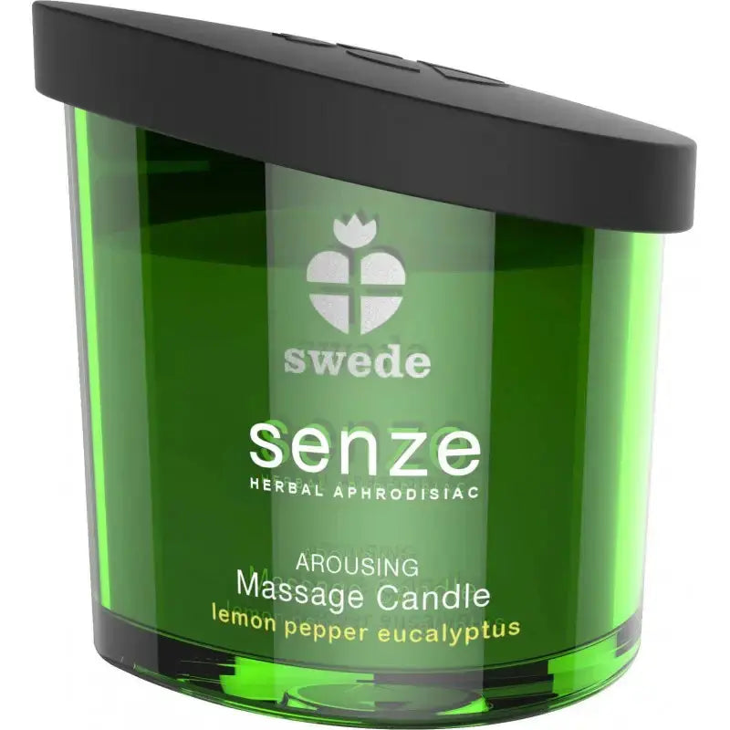 LollyDoll votre fournisseur de moment intime réussit présente la bougie de massages lemon pepper eucalyptus pour toujours plus de plaisir 