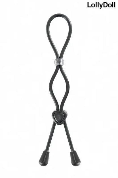 Cockring ajustable double boucle de LollyDoll, accessoire de plaisir pour intensifier les moments intimes.