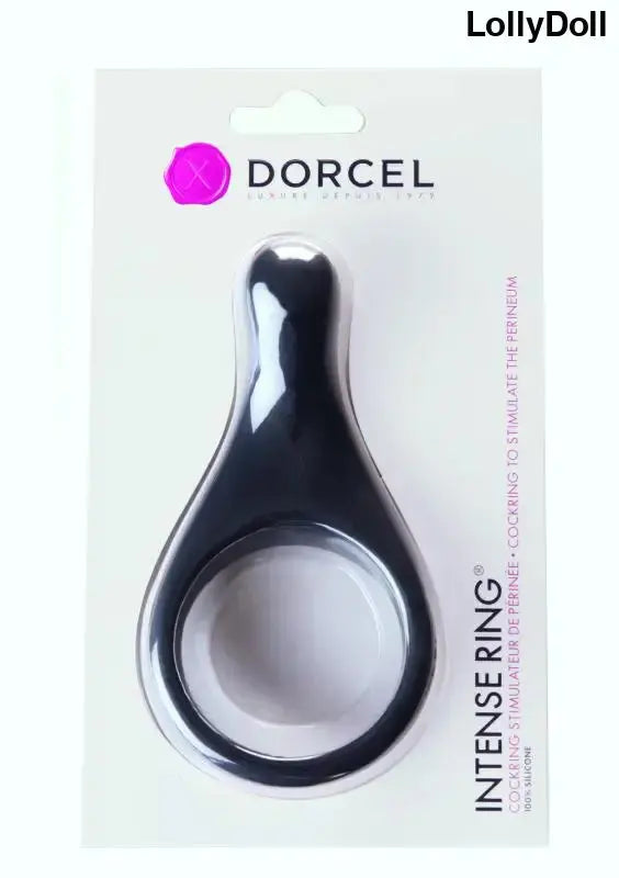 Cockring double Dorcel Intense Ring noir, anneau pénien ajustable disponible chez LollyDoll