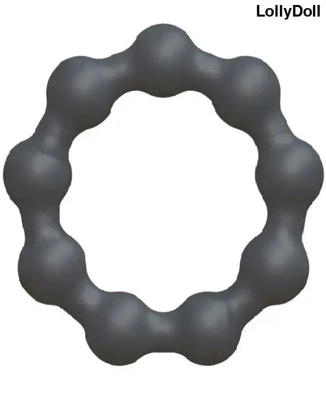 Anneau pour pénis ou cockring avec boules massantes 