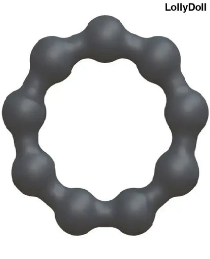 Anneau pour pénis ou cockring avec boules massantes 