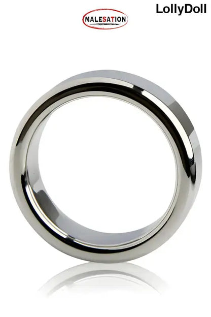 Cockring métallique professionnel de 3,8 cm de diamètre pour des sensations intenses. Gaine de disponible chez LollyDoll