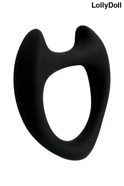 Cockring anneau pénien Toro M de Wooomy, accessoire intime en silicone noir.