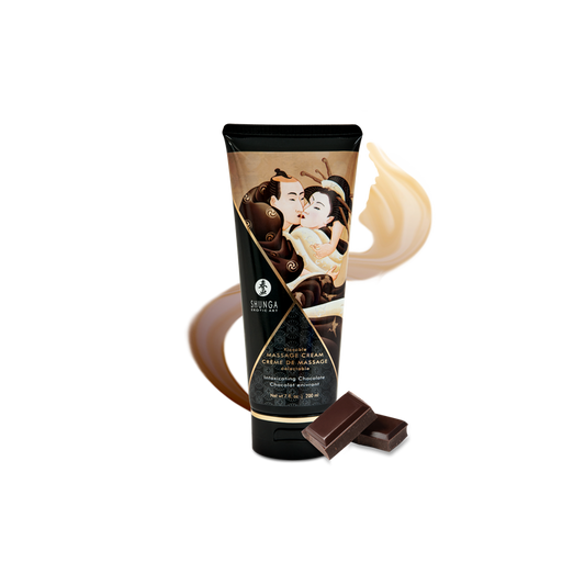 Crème massage comestible Shunga chocolat onctueuse hydratante sans paraben vegan