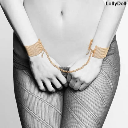  les Menottes Bracelets en Or "Désir Métallique" 