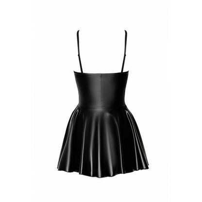 Mini robe corset wetlook F308 Dreamer de la marque Noir Handmade finition brillante 
