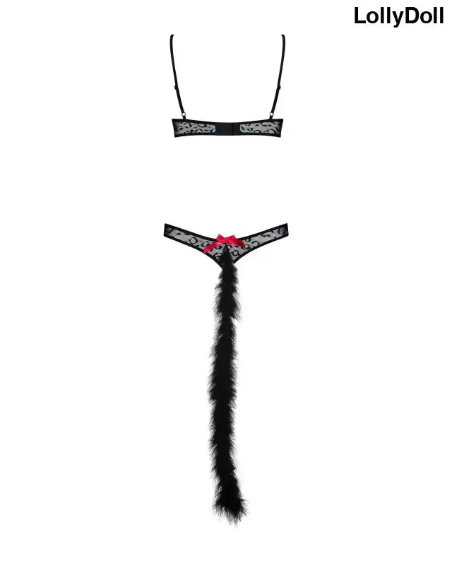 Gepardina Costume modulable en noir, un ensemble sexy et élégant qui fera sensation.  Disponible chez LollyDoll.