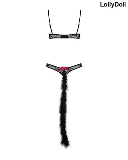 Gepardina Costume modulable en noir, un ensemble sexy et élégant qui fera sensation.  Disponible chez LollyDoll.