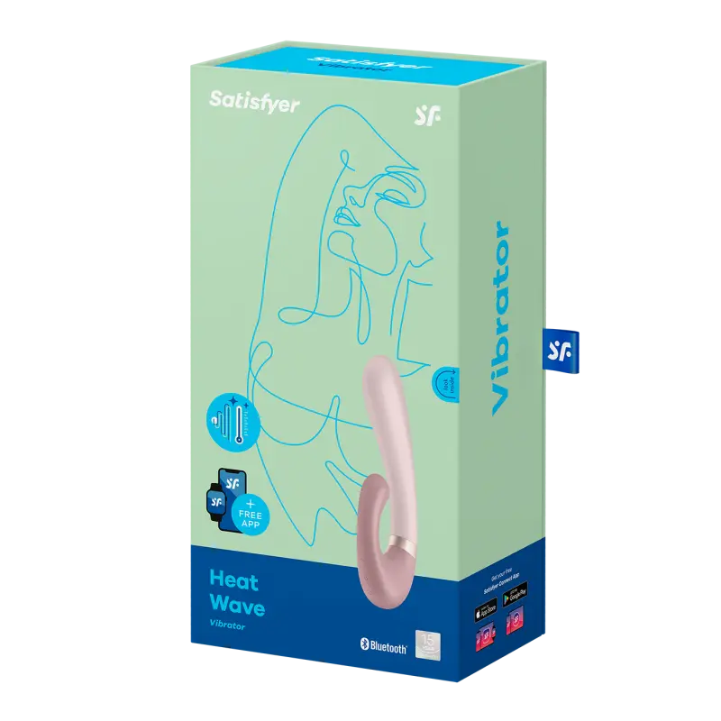 Heat wave connecté pour stimuler le clitoris et le point G simultanément un super vibromasseur chez LollyDoll