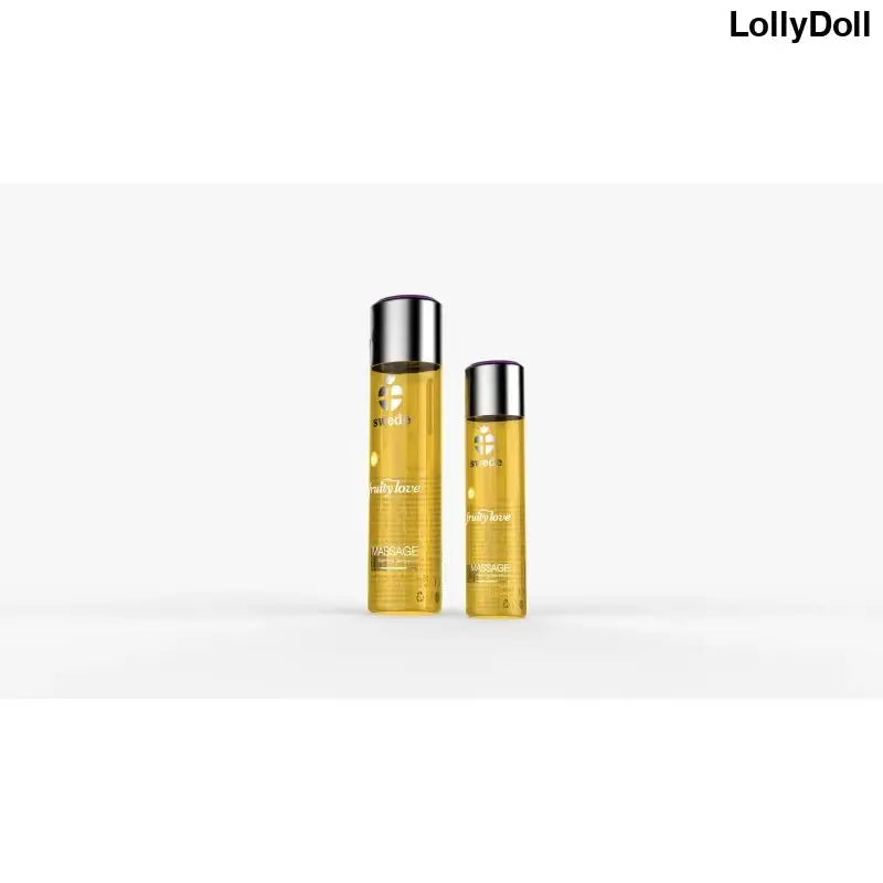 Huile de massage Fruity Love Fruit Tropical et Miel en flacons, idéal pour une expérience sensorielle unique.