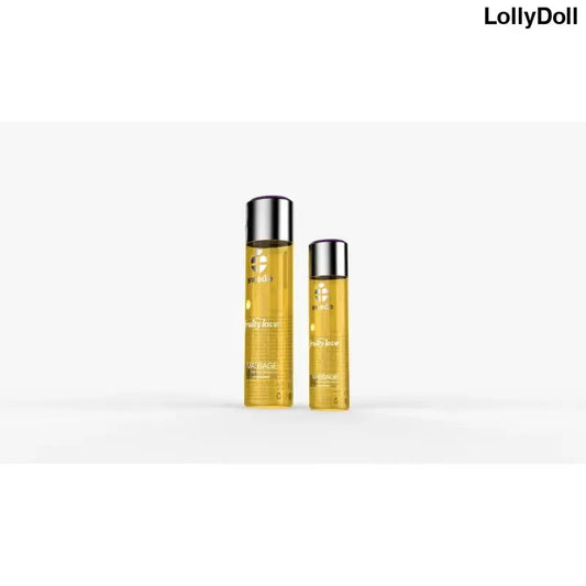 Huile de massage Fruity Love Fruit Tropical et Miel en flacons, idéal pour une expérience sensorielle unique.