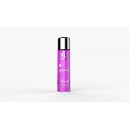 Huile de massage pour vos moments intimes Framboise Rhubarbe disponible en 60ml ou 120ml sur LollyDoll