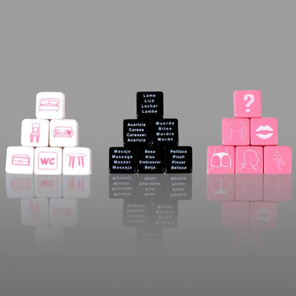Les dés du jeu gage coquin couple érotique pour adultes dispo chez LollyDoll