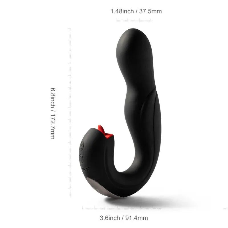 Dimensions du Vibrateur Joi pro vibrateur et lécheur de clitoris chez LollyDoll