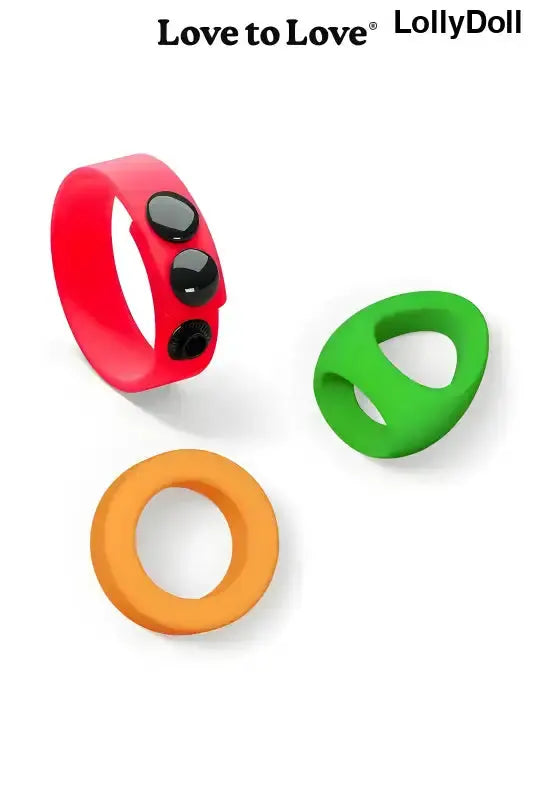 Anneaux Cockrings en silicone colorés.