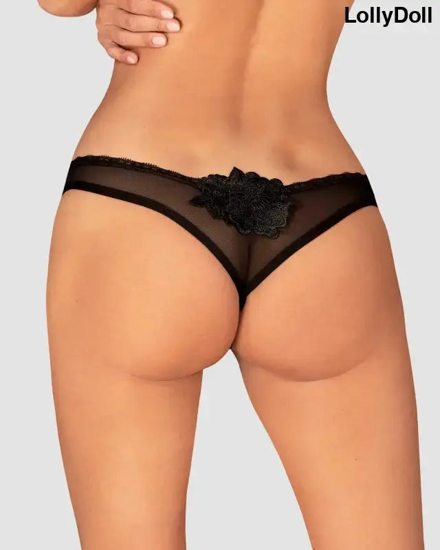 Latinesa string ouvert - Noir - Obsessive - Lingerie disponible chez LollyDoll, pas cher
