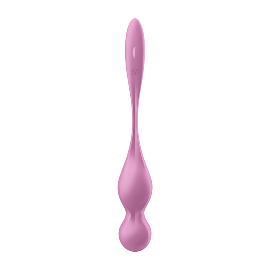 Satisfyer Love Birds 1 rose pour entraînement du plancher pelvien avec vibrations disponible chez LollyDoll