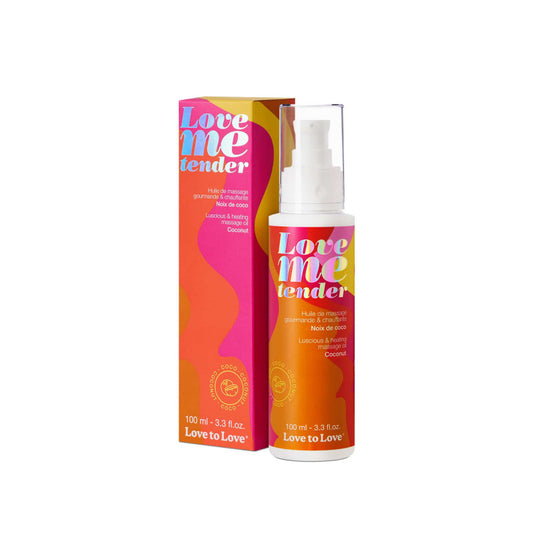 Huile massage chauffante Love to Love noix de coco 100ml aphrodisiaque LollyDoll