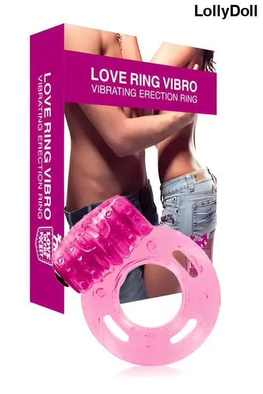 Cockring vibrant Love Ring Vibro et emballage, jouet intime pour couples, augmente le plaisir.