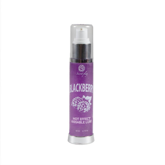Lubrifiant chauffant Secret Play mûre – 2-en-1 massage et lubrifiant embrassable 50 ml