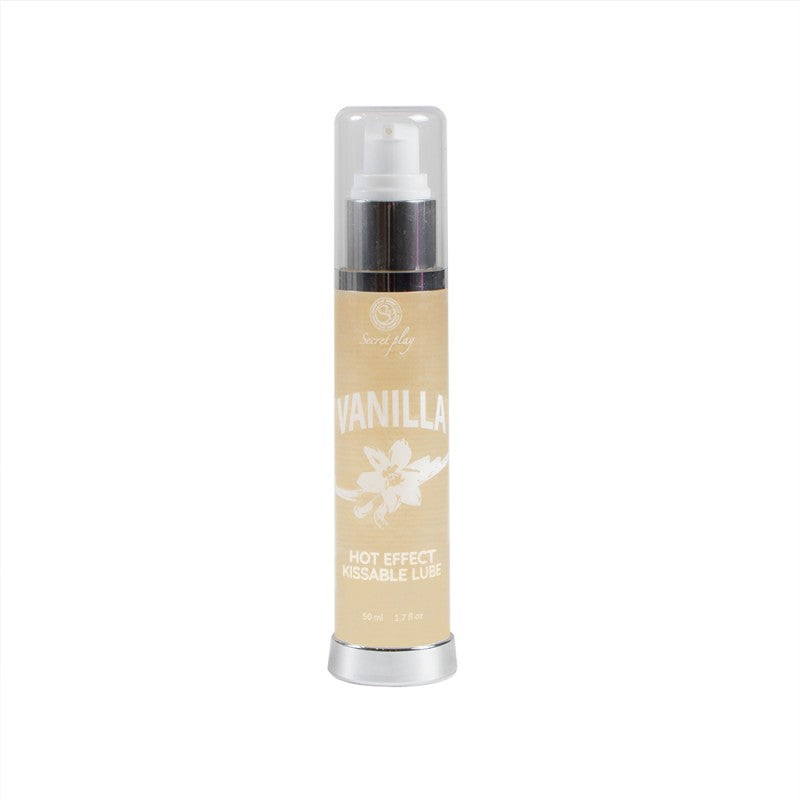 Lubrifiant chauffant Secret Play vanille 50ml 2-en-1 massage embrassable LollyDoll