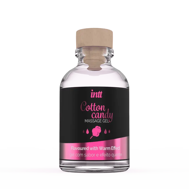 Gel de massage comestible gout barbe a papa disponible sur LollyDoll