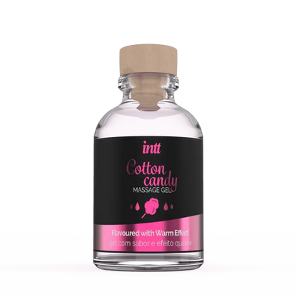 Gel de massage comestible gout barbe a papa disponible sur LollyDoll