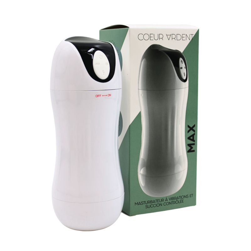 Masturbateur vibration succion homme MAX – écouteurs audio immersifs inclus
