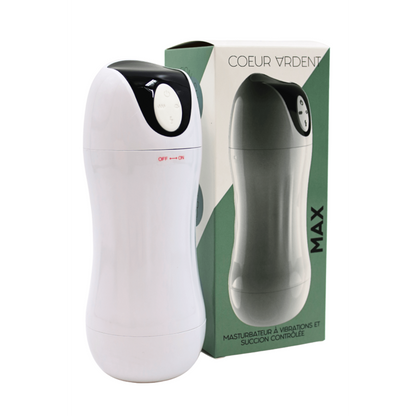 Masturbateur vibration succion homme MAX – écouteurs audio immersifs inclus
