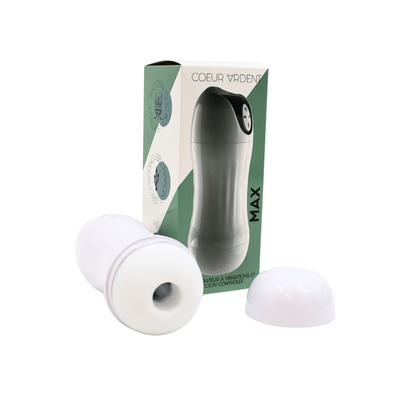 Masturbateur vibration succion homme MAX – dimensions 210 x 81 mm vue de profil
