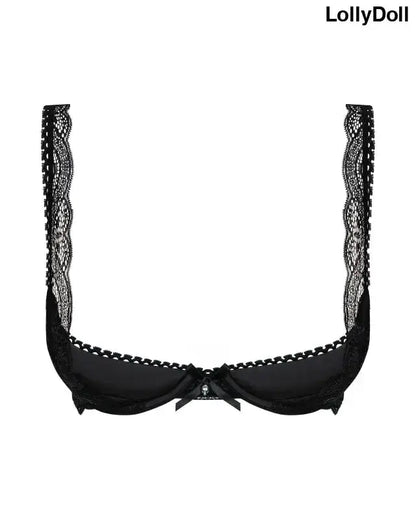 Miamor Demi Soutien-gorge en noir, un essentiel chic de la catégorie Soutien-Gorge. Parfait pour une allure sophistiquée, il allie glamour et maintien. Disponible chez LollyDoll.