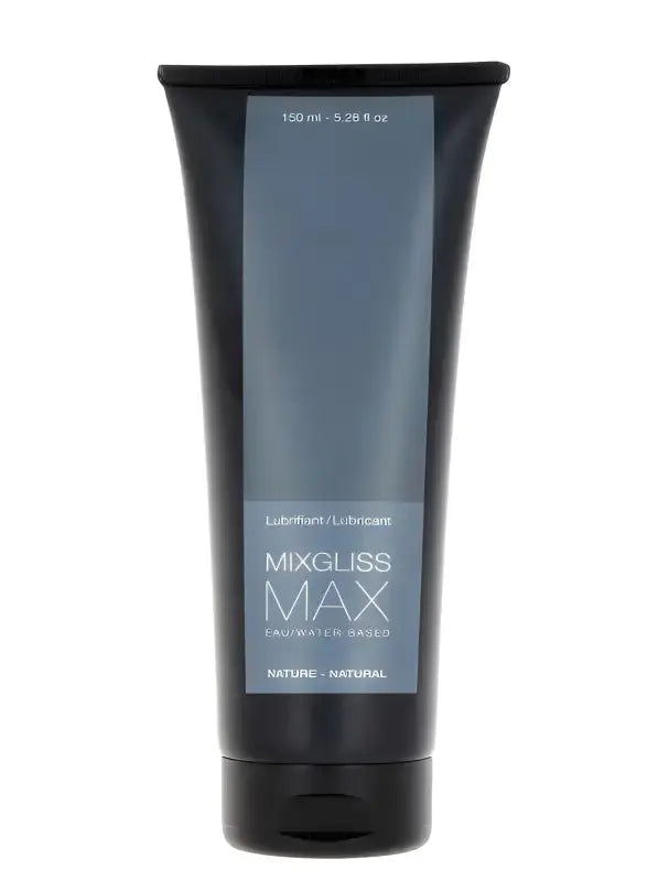 Lubrifiant Mixgliss Eau - Max Nature, tube de 150 ml pour un confort intense lors de moments d'intimité.