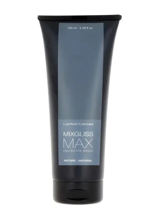 Lubrifiant Mixgliss Eau - Max Nature, tube de 150 ml pour un confort intense lors de moments d'intimité.