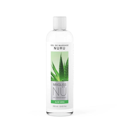 Gel massage nuru Mixgliss NÜ transparent non gras compatible préservatifs sextoys