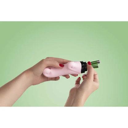 Mini vibromasseur rabbit fonctionnant a piles , puissant et compact sur LollyDoll