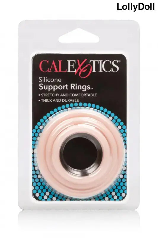 Pack de 3 cockrings en silicone Calexotics, extérieurs en silicone stretch, épais et durables.