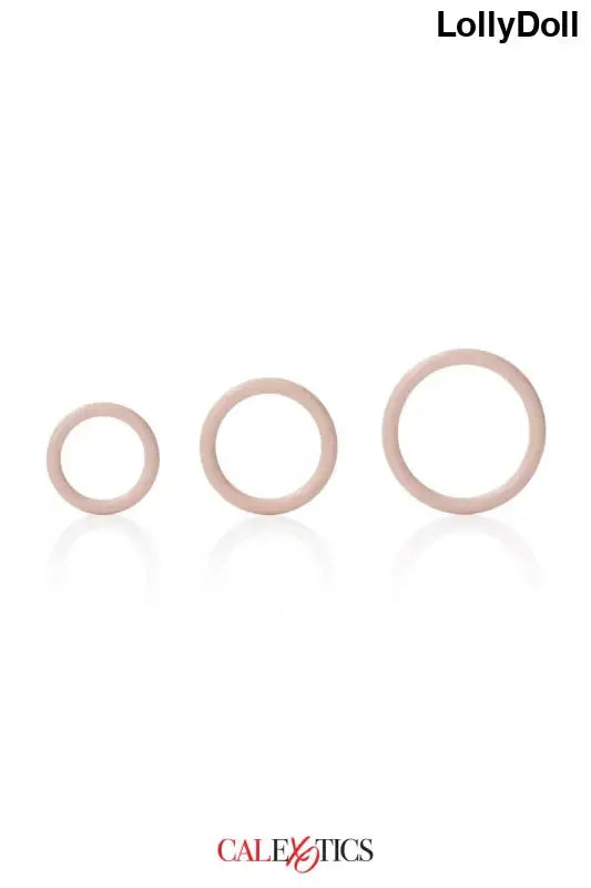Cockrings Pack de 3 en silicone de Calexotics pour intensifier les moments intimes.