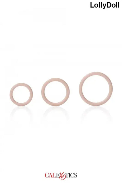 Cockrings Pack de 3 en silicone de Calexotics pour intensifier les moments intimes.
