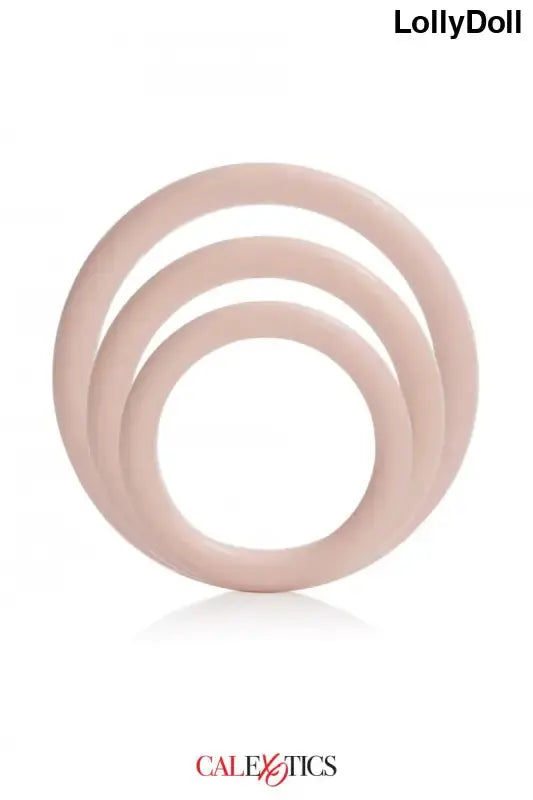 Cockrings pack de 3 en silicone de Calexotics, conçus pour intensifier vos moments intimes et prolonger l'érection.
