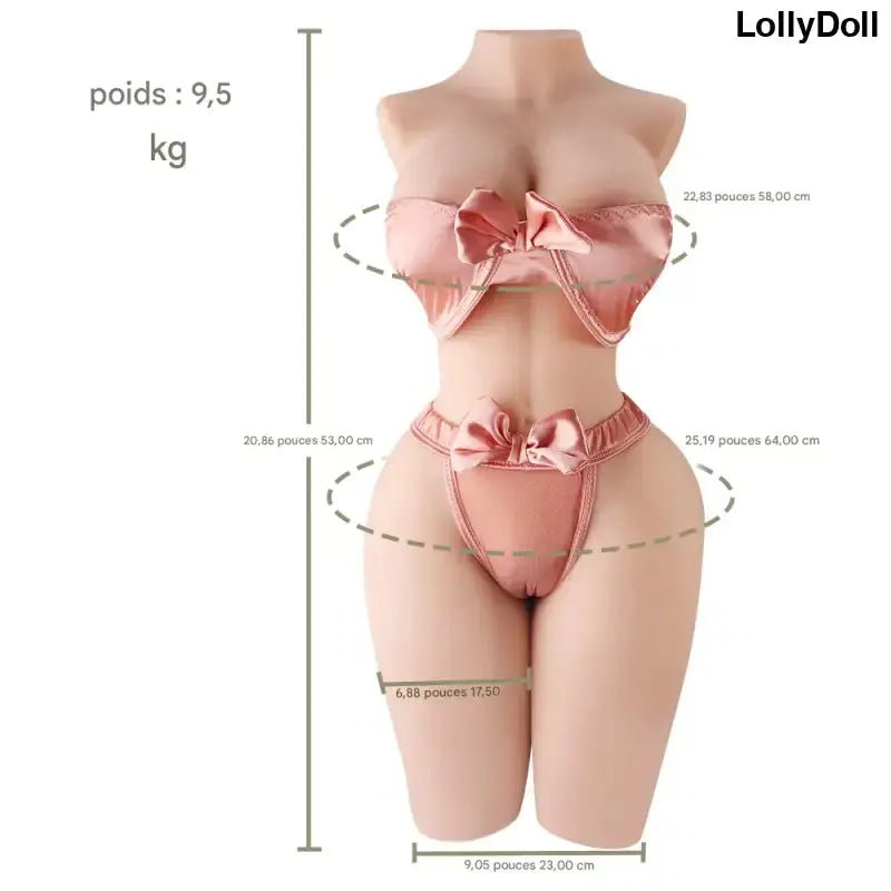 Petite Poupée Sexuelle Cathy Nouvelle Génération, corps avec mesures et poids, LollyDoll