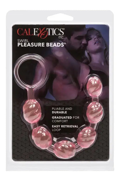 Perles anales chaine anale calexotics swirl rose-  LollyDoll