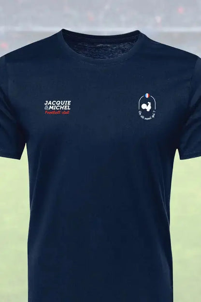 Tee shirt Jacquie & Michel joueur 9, un vêtement sportif humoristique, exclusif à LollyDoll.