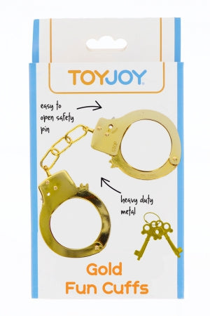 Menottes métal dorées · Toy Joy · vue 3