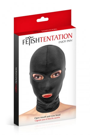 Cagoule BDSM 3 ouvertures taille haute · Fetish Tentation · vue 3