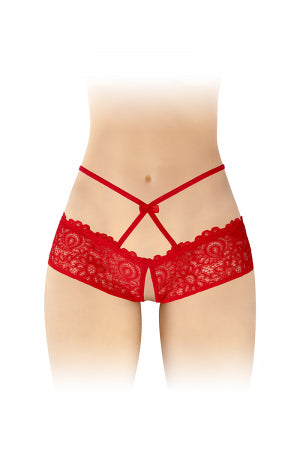Culotte ouverte rouge Celia · Fashion Secret · vue 3