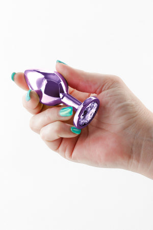 Plug bijou aluminium chromé violet S · NS Novelties · vue 4