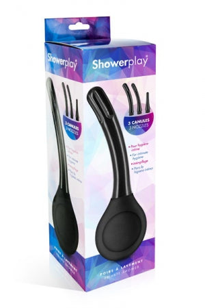 Poire à lavement 350 ml à trois canules Showerplay